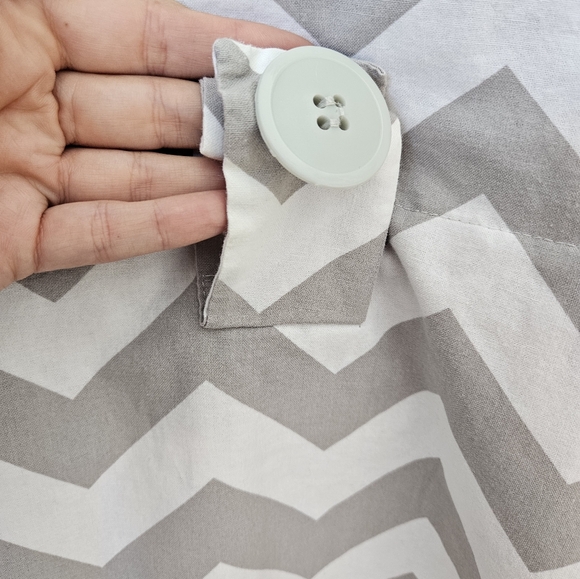 Car Seat Canopy neutral chevron grey - Picture 7 of 9